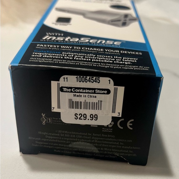 DigiPower with InstaSense 4 Port USB Charger - Picture 3 of 4